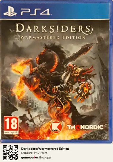 Darksiders: Warmastered Edition PlayStation 4, PAL box front
