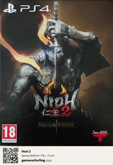 Nioh 2 PlayStation 4, PAL box front