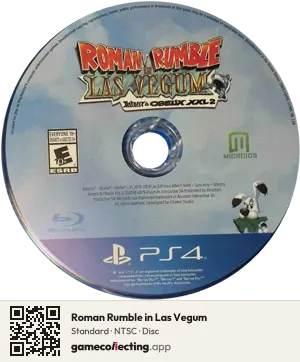 Roman Rumble in Las Vegum PlayStation 4, NTSC disc