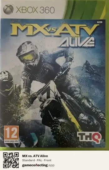 MX vs. ATV Alive Xbox 360, PAL box front