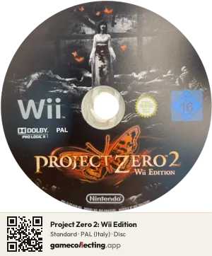 Project Zero 2: Wii Edition Nintendo Wii, PAL disc