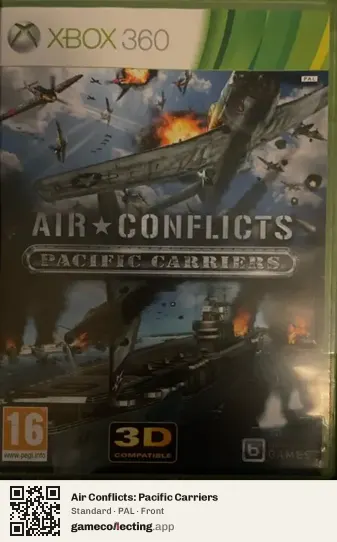 Air Conflicts: Pacific Carriers Xbox 360, PAL box front