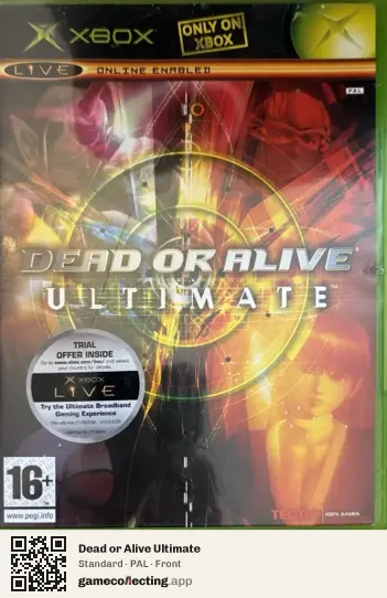 Dead or Alive Ultimate Xbox, PAL box front
