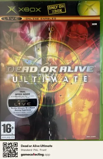 Dead or Alive Ultimate Xbox, PAL box front