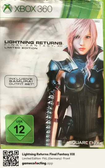 Lightning Returns: Final Fantasy XIII Xbox 360, Germany box front
