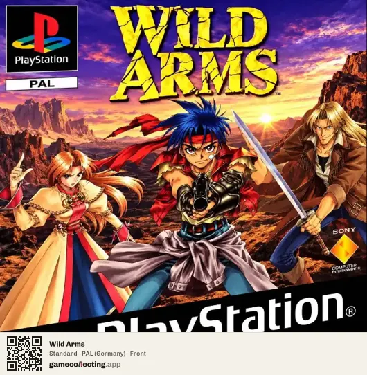 Wild Arms PlayStation, Germany box front