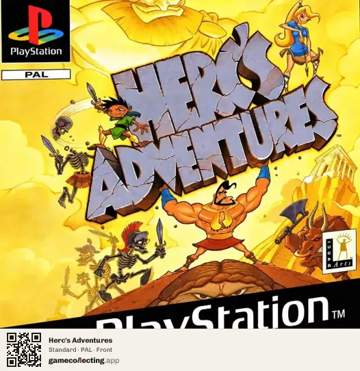 Herc's Adventures PlayStation, PAL box front