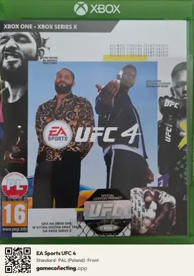 EA Sports UFC 4 Xbox One, Poland box front