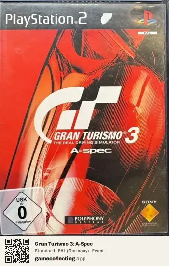 Gran Turismo 3: A-Spec PlayStation 2, Germany box front