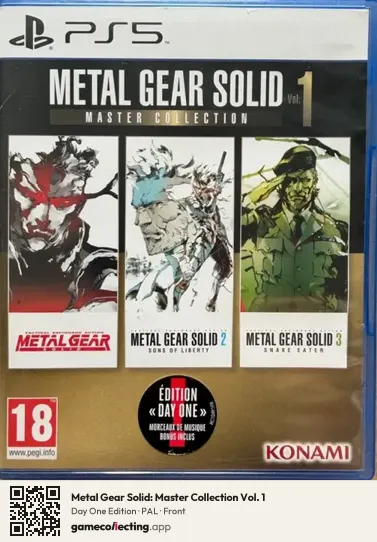 Metal Gear Solid: Master Collection Vol. 1 PlayStation 5, PAL box front