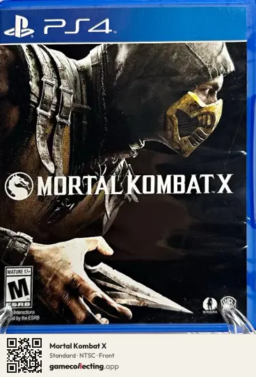 Mortal Kombat X PlayStation 4, NTSC box front