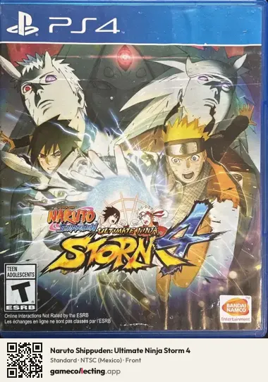 Naruto Shippuden: Ultimate Ninja Storm 4 PlayStation 4, Mexico box front