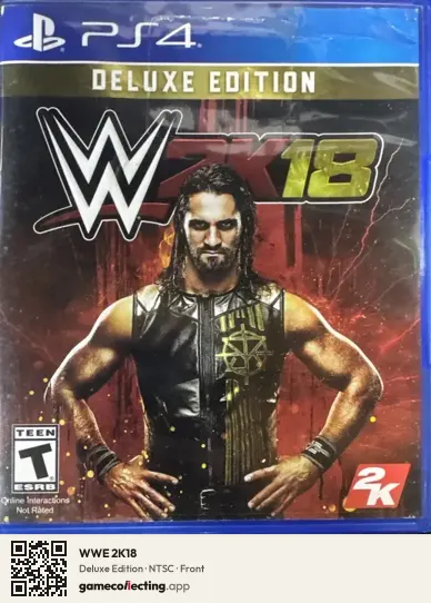 WWE 2K18 PlayStation 4, NTSC box front