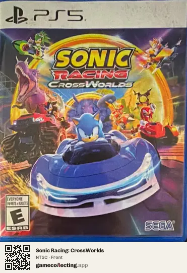 Sonic Racing: CrossWorlds PlayStation 5, NTSC box front