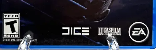 Star Wars Battlefront II, the ESRB box on its front