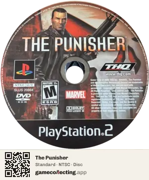 The Punisher PlayStation 2, NTSC disc