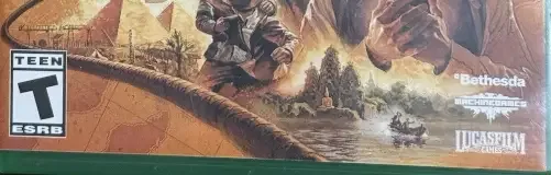 Indiana Jones and the Great Circle, the ESRB box on its front
