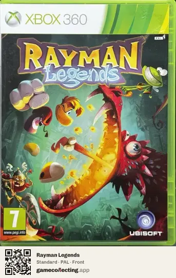 Rayman Legends Xbox 360, PAL box front