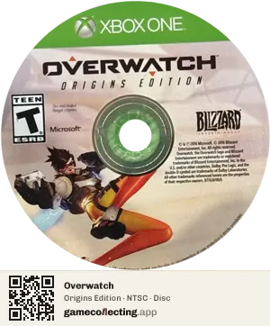 Overwatch Xbox One, NTSC disc