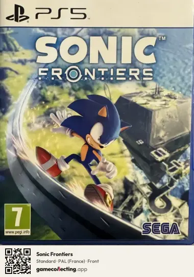 Sonic Frontiers PlayStation 5, France box front