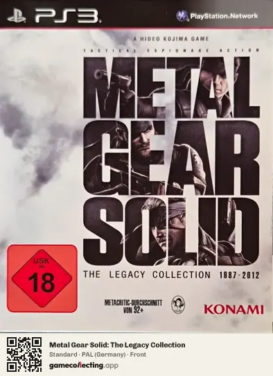 Metal Gear Solid: The Legacy Collection PlayStation 3, Germany box front