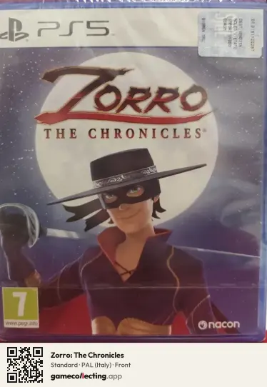 Zorro: The Chronicles PlayStation 5, Italy box front