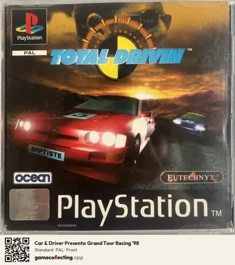Car & Driver Presents: Grand Tour Racing '98 PlayStation, PAL box front