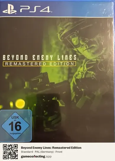 Beyond Enemy Lines: Remastered Edition PlayStation 4, Germany box front