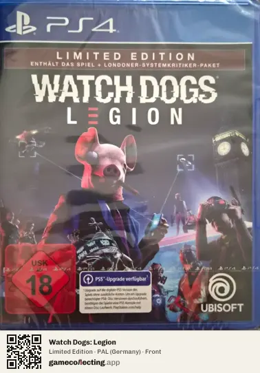 Watch Dogs: Legion PlayStation 4, Germany box front