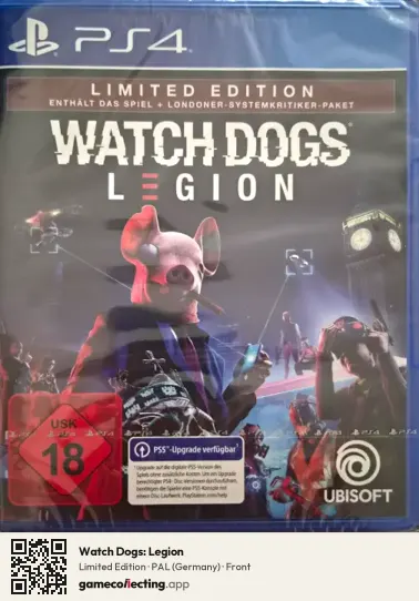 Watch Dogs: Legion PlayStation 4, Germany box front