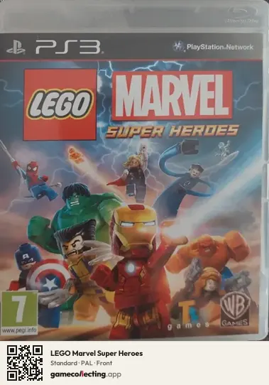 LEGO Marvel Super Heroes PlayStation 3, PAL box front