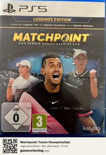 Matchpoint: Tennis Championships PlayStation 5, Germany box front