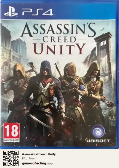 Assassin's Creed: Unity PlayStation 4, PAL box front
