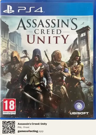 Assassin's Creed: Unity PlayStation 4, PAL box front