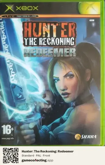 Hunter: The Reckoning: Redeemer Xbox, PAL box front