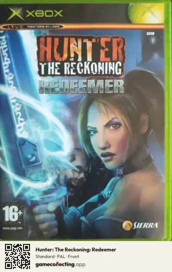 Hunter: The Reckoning: Redeemer Xbox, PAL box front