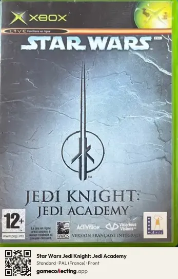 Star Wars Jedi Knight: Jedi Academy Xbox, France box front