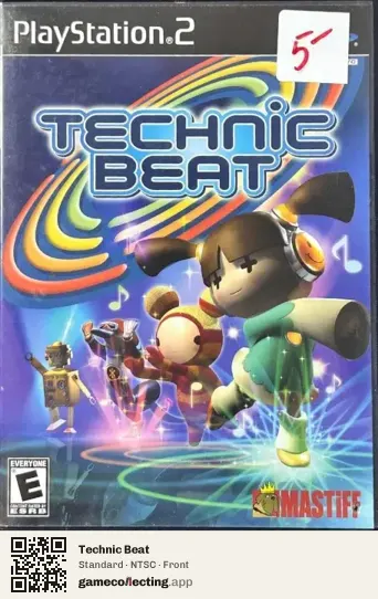 Technic Beat PlayStation 2, NTSC box front