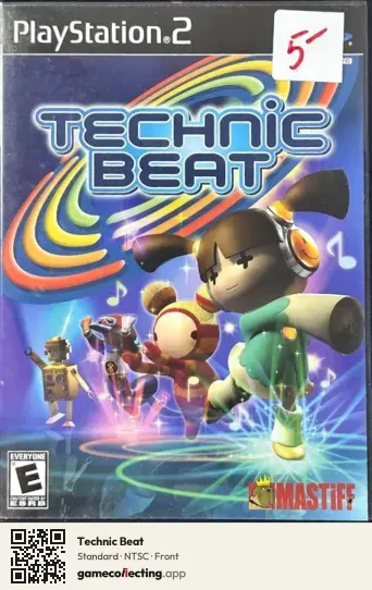 Technic Beat PlayStation 2, NTSC box front