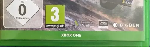 WRC 8, the USK square on its front