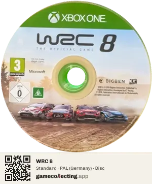 WRC 8 Xbox One, PAL disc