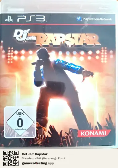Def Jam Rapstar PlayStation 3, Germany box front