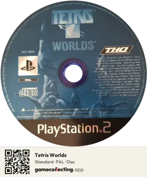 Tetris Worlds PlayStation 2, PAL disc
