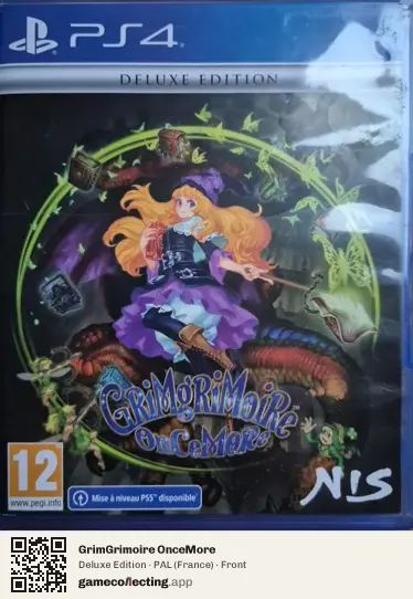 GrimGrimoire OnceMore PlayStation 4, France box front