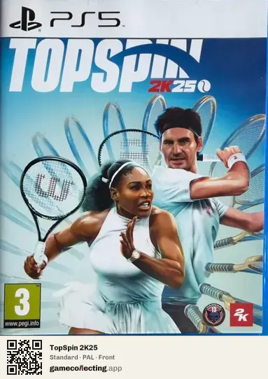 TopSpin 2K25 PlayStation 5, PAL box front