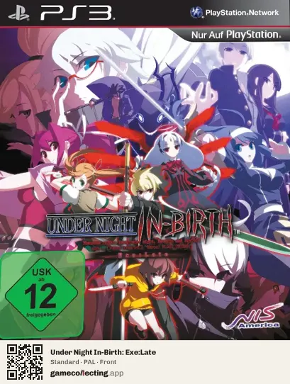 Under Night In-Birth: Exe:Late PlayStation 3, PAL box front