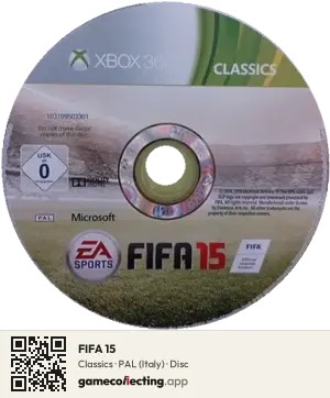 FIFA 15 Xbox 360, PAL disc