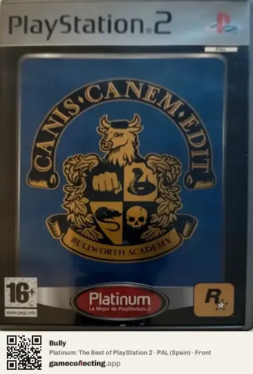 Bully PlayStation 2, Spain box front
