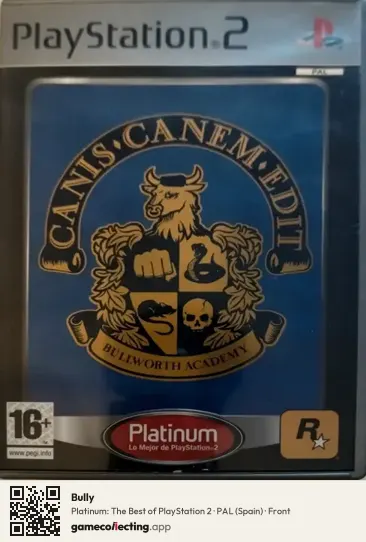 Bully PlayStation 2, Spain box front