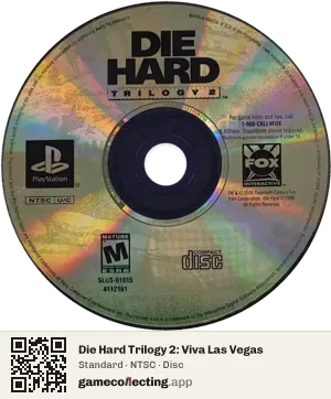 Die Hard Trilogy 2: Viva Las Vegas PlayStation, NTSC disc